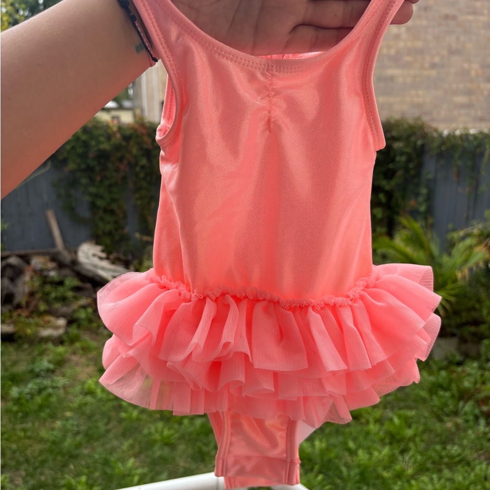 Cat & Jack Coral Pink Baby Bathing Suit